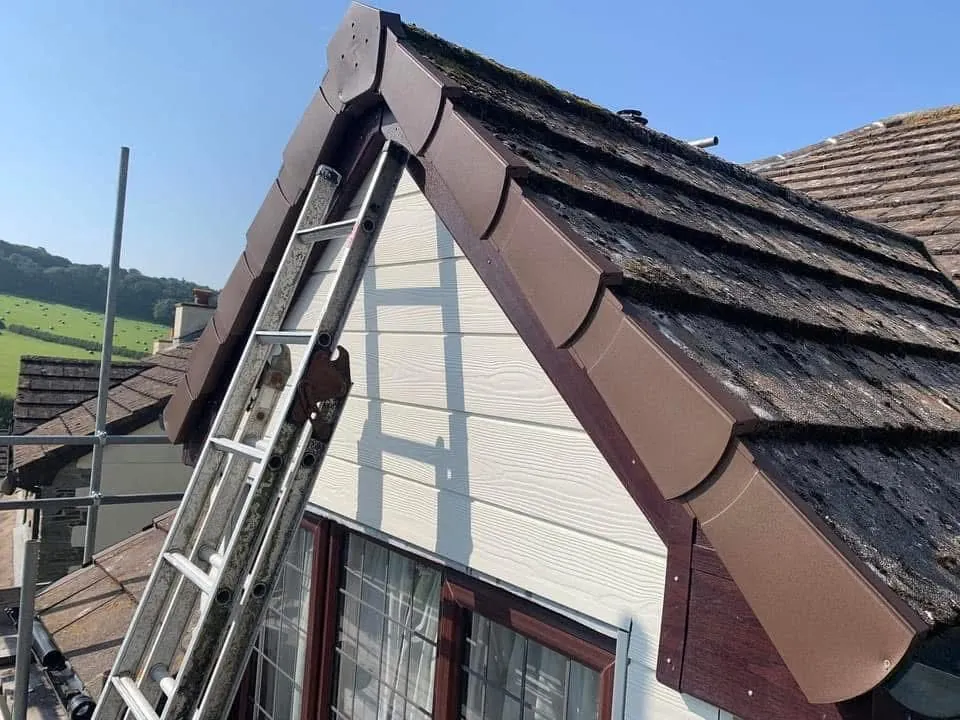 New fascias, bargeboards and guttering in Axminster